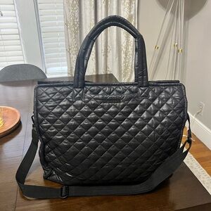 MZ Wallace Black Quilted Large Box Tote II